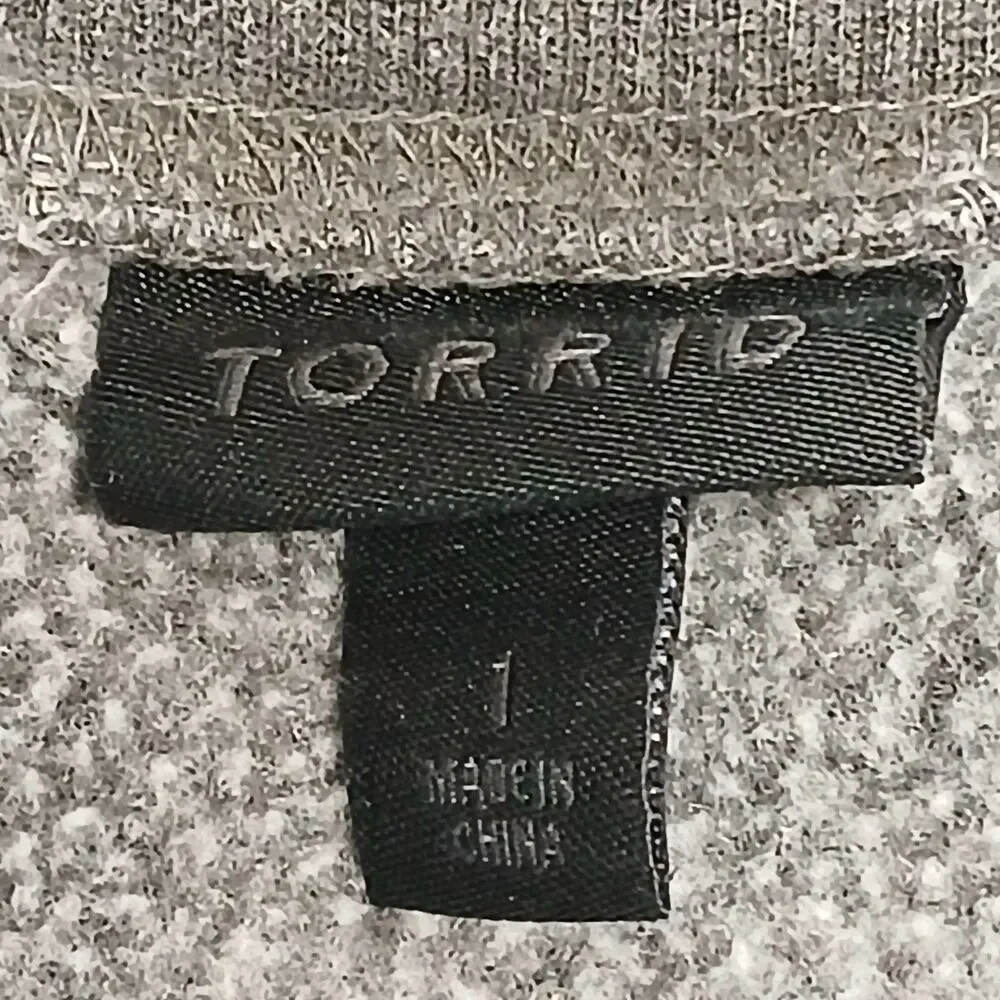 Torrid Women’s Plus Size Pullover Sweatshirt Crewneck, Gray Size 1/ 1X/14-16